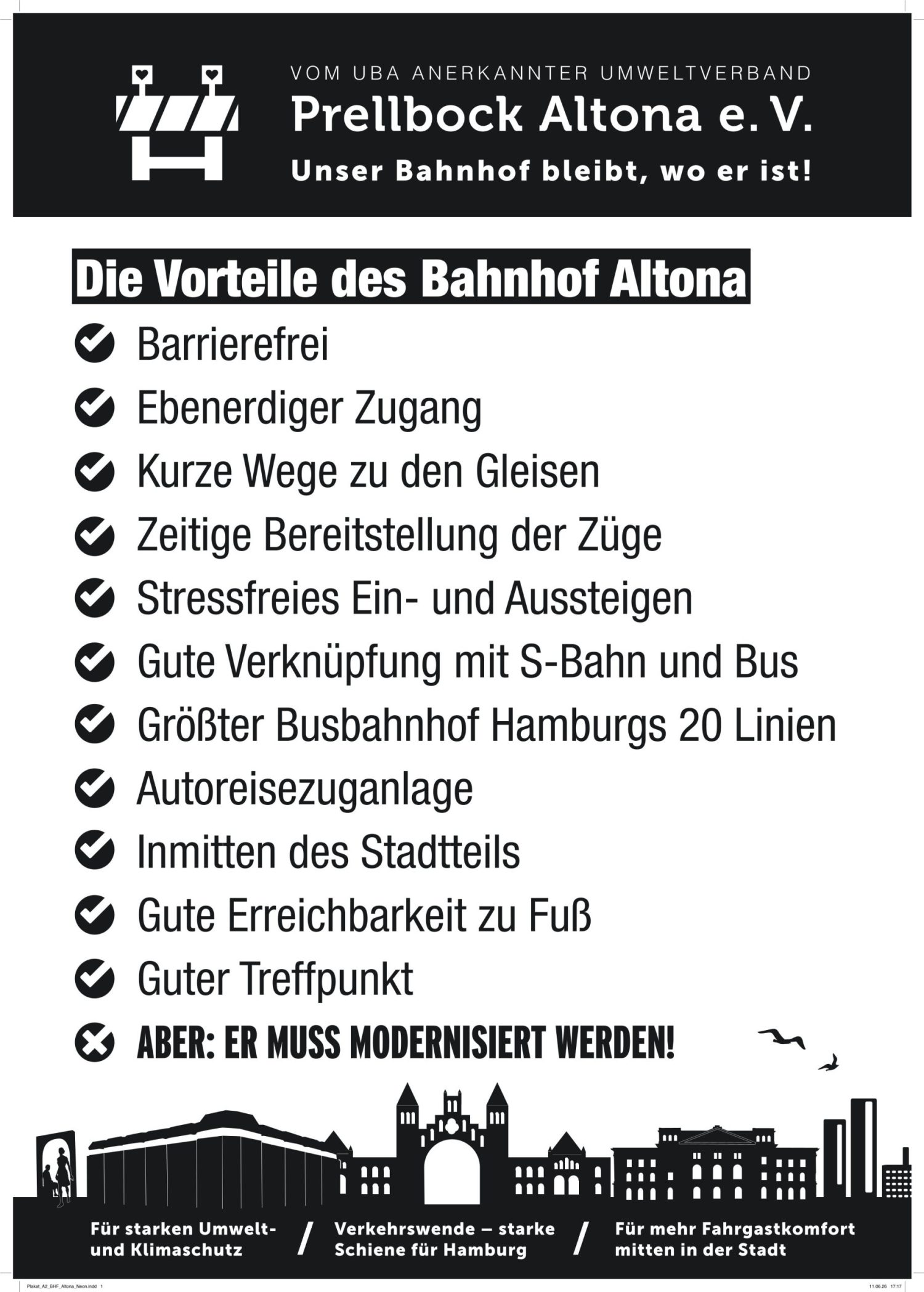 Bahnhof Altona bleibt doch - sollte 2023 geschlossen werden